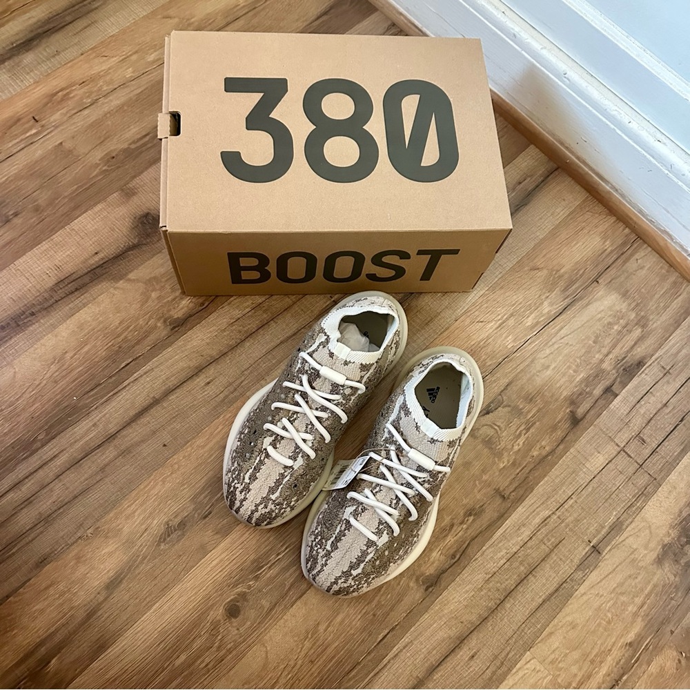 NWT Yeezy Boost 380 in Brown and Cream